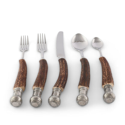 Composite Antler King Crown Flatware Set