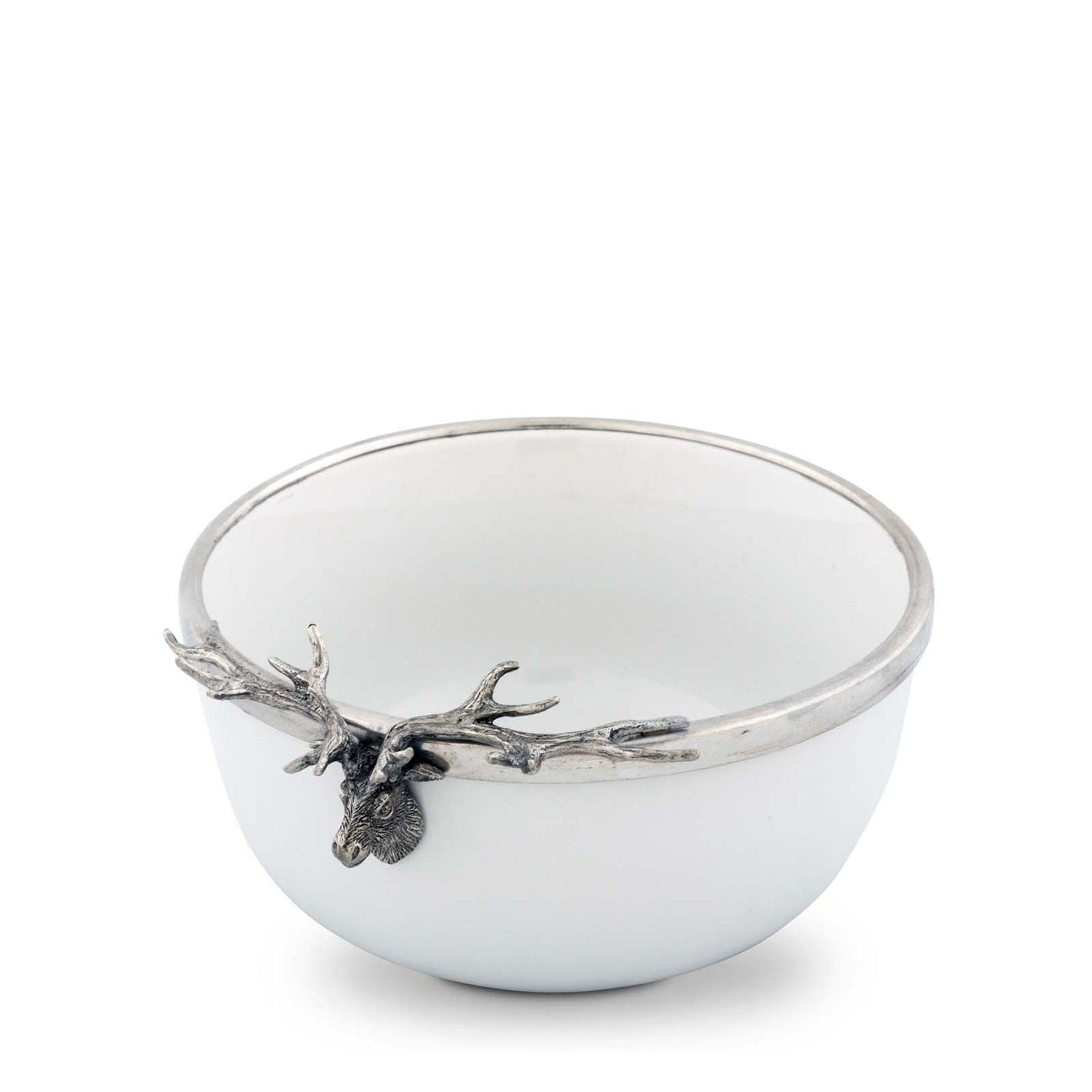 Elk Head Stoneware Bowl Small