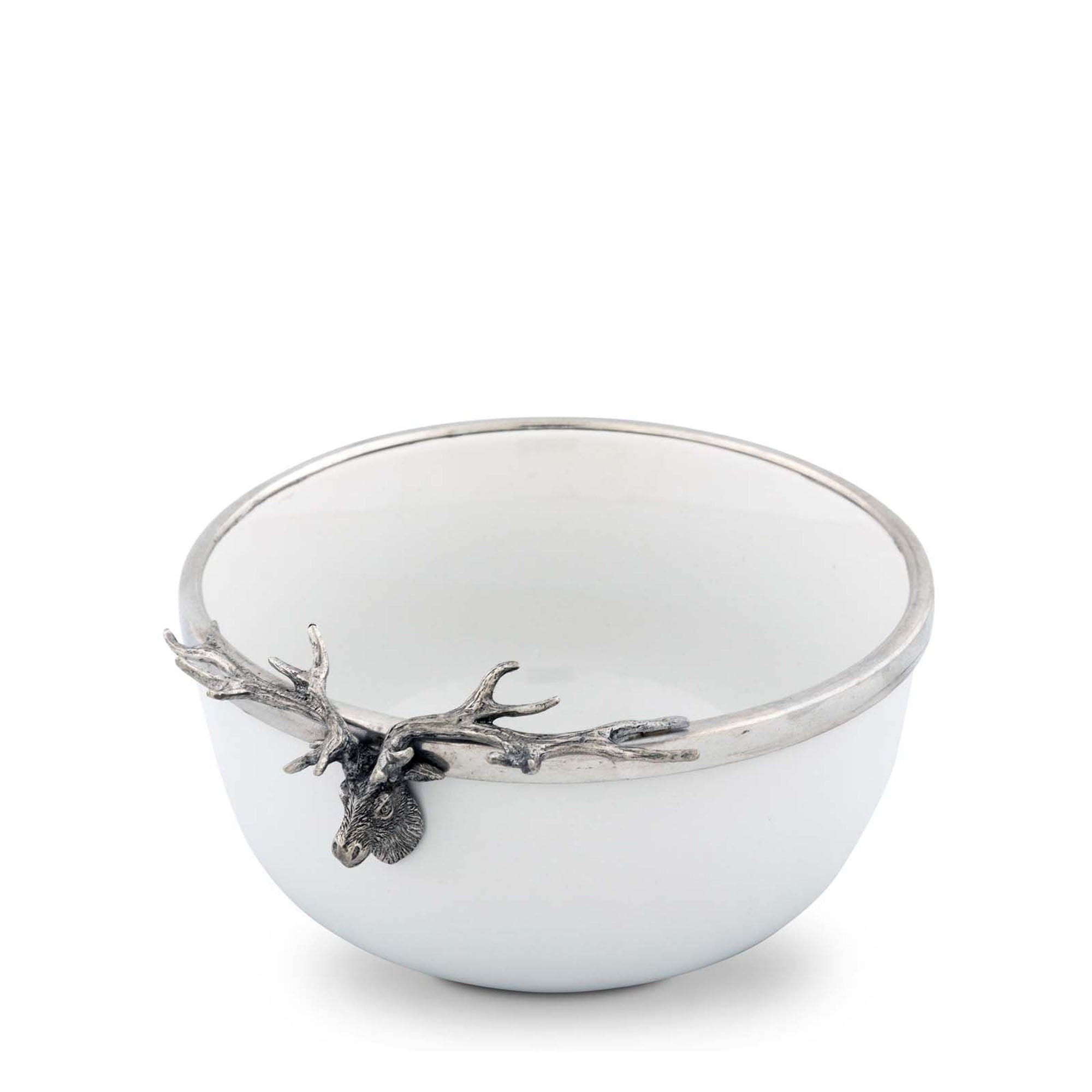 Elk Head Stoneware Bowl Small