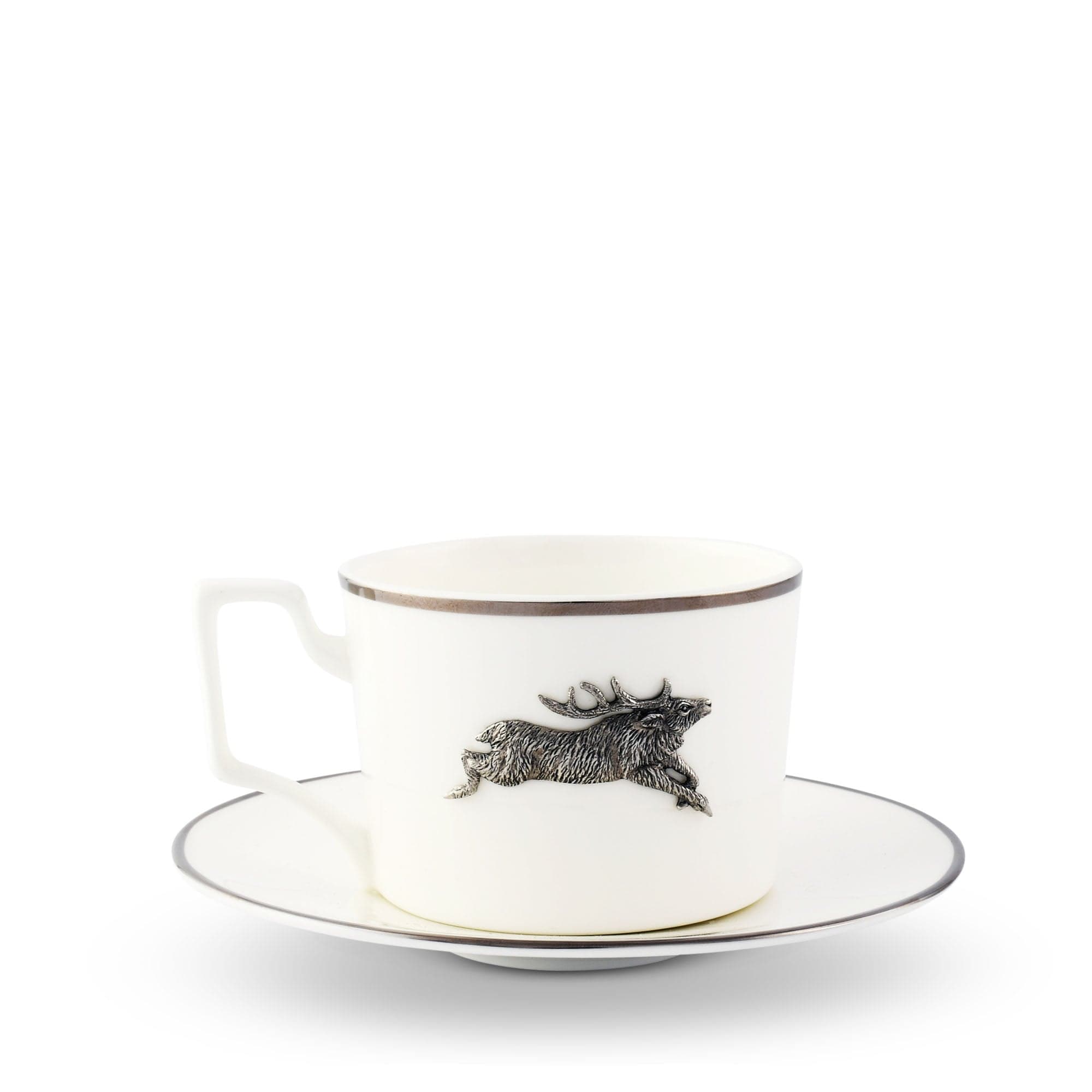 Vagabond House Running Elk Cup and Saucer