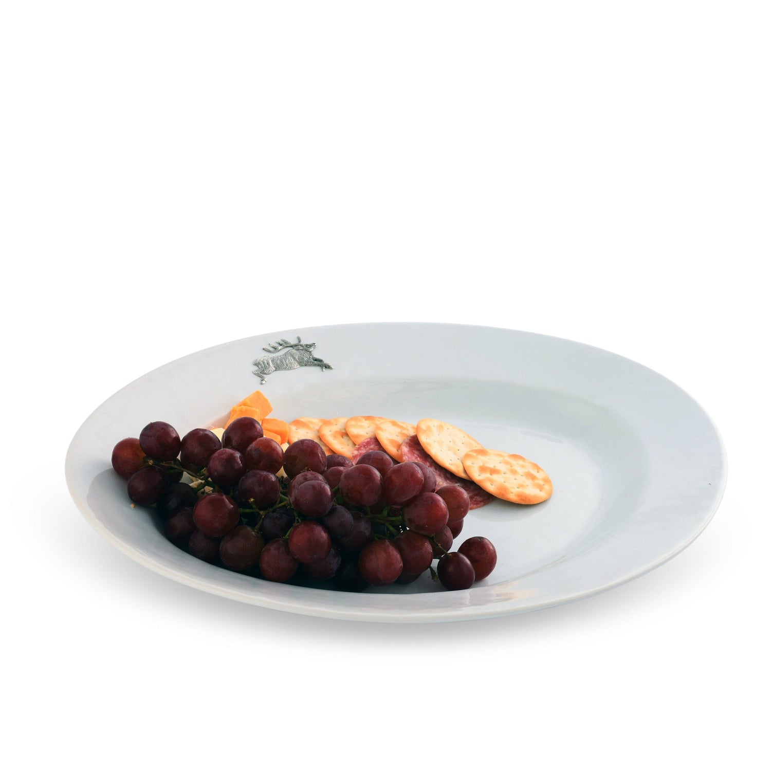 Running Elk Stoneware Serving Tray