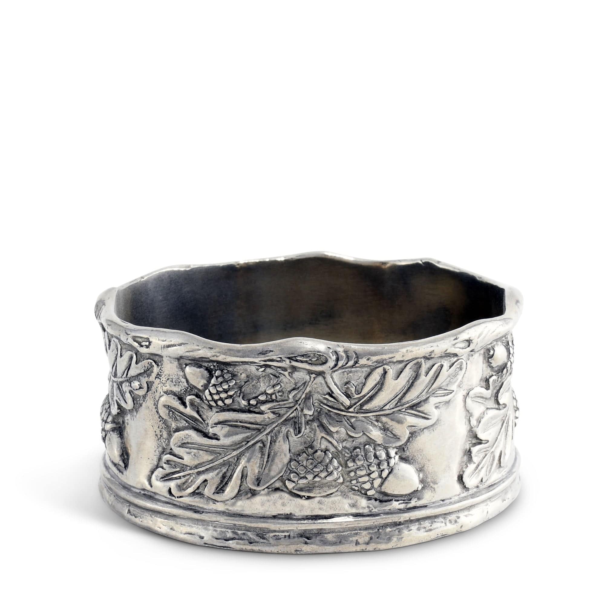 Acorn Oak &amp; Leaf Pewter Wine Coaster