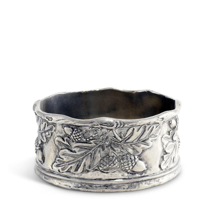 Acorn Oak &amp; Leaf Pewter Wine Coaster