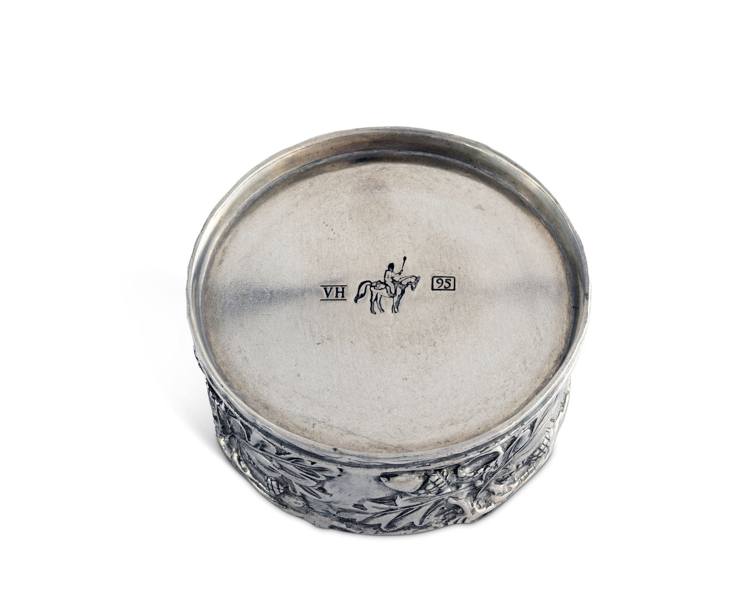Acorn Oak &amp; Leaf Pewter Wine Coaster