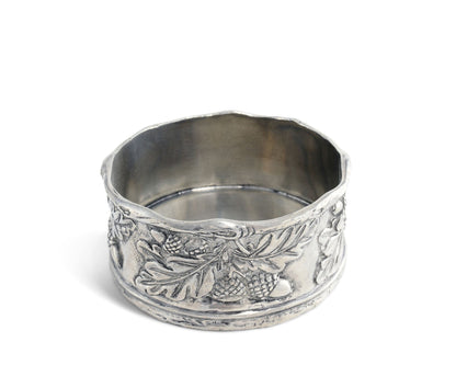 Acorn Oak &amp; Leaf Pewter Wine Coaster