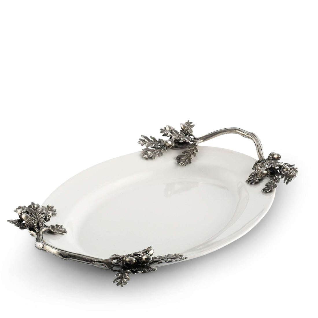 Acorn Oak &amp; Leaf  Stoneware Tray - Small