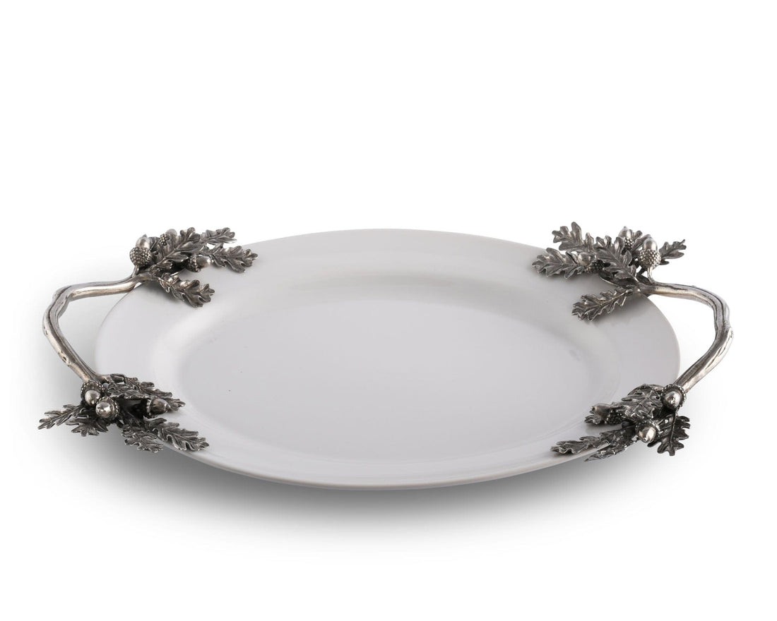 Acorn Oak &amp; Leaf  Stoneware Tray - Small