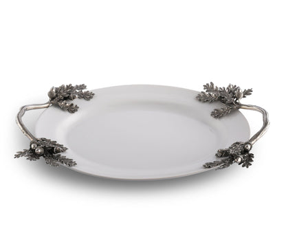 Acorn Oak &amp; Leaf  Stoneware Tray - Small