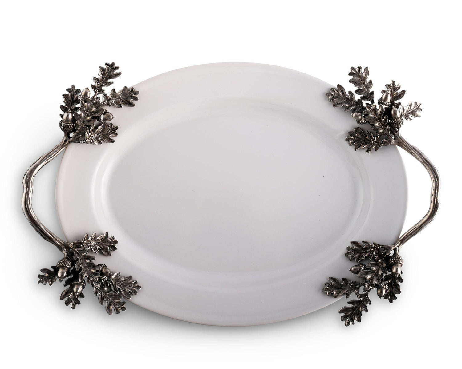 Acorn Oak &amp; Leaf  Stoneware Tray - Small
