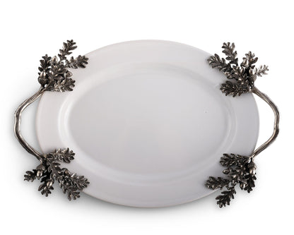 Acorn Oak &amp; Leaf  Stoneware Tray - Small