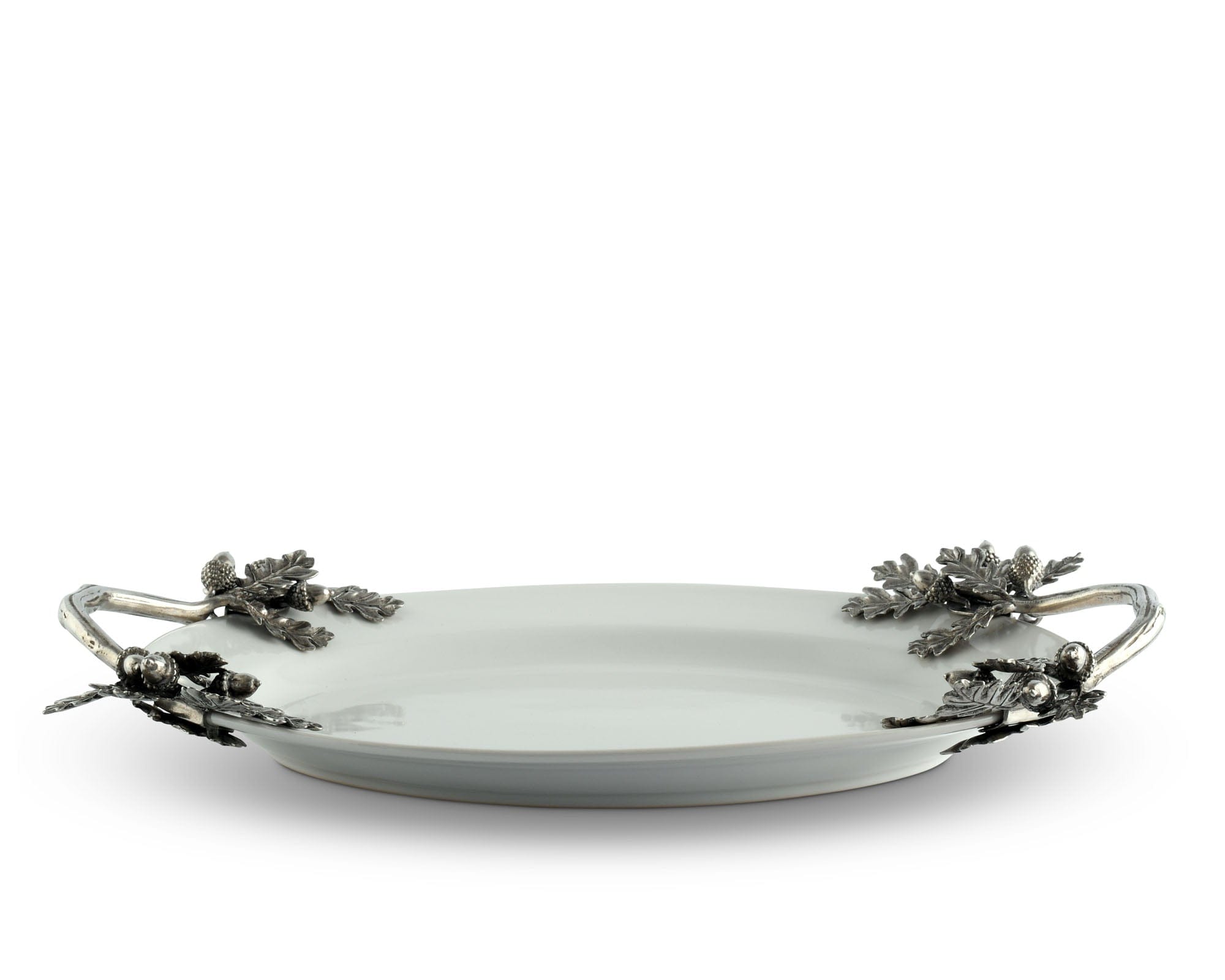 Acorn Oak &amp; Leaf  Stoneware Tray - Small