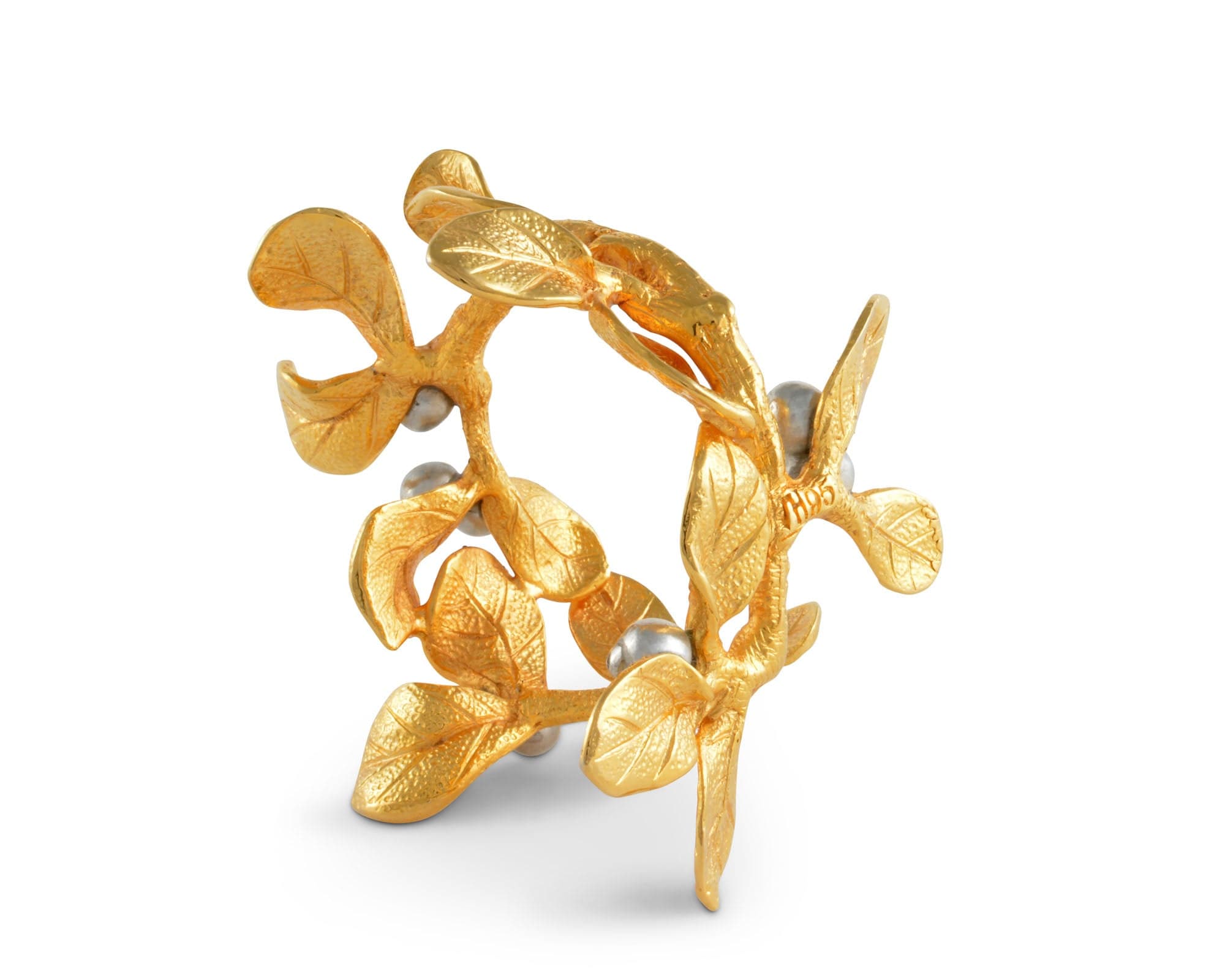Golden Winter Berry Napkin Ring