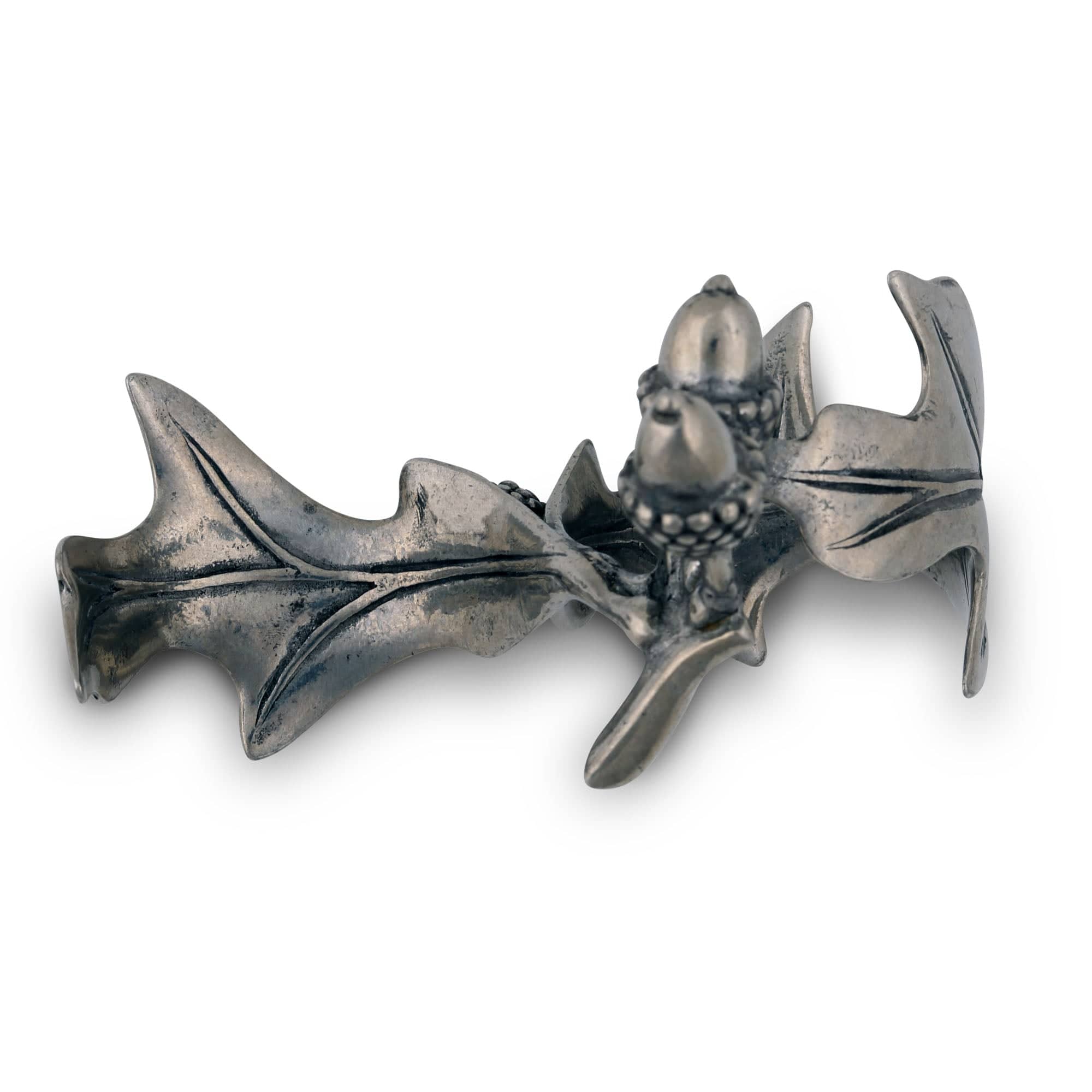 Pewter Acorn &amp; Oak Leaf Napkin Ring