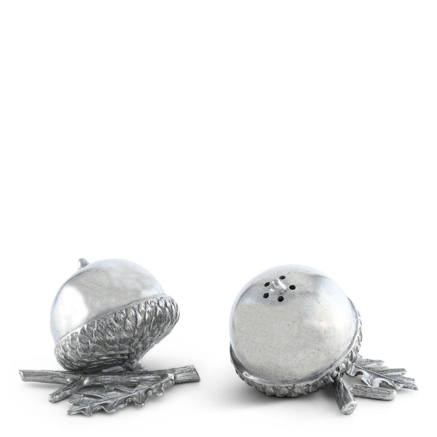 Pewter Acorn Salt &amp; Pepper Set