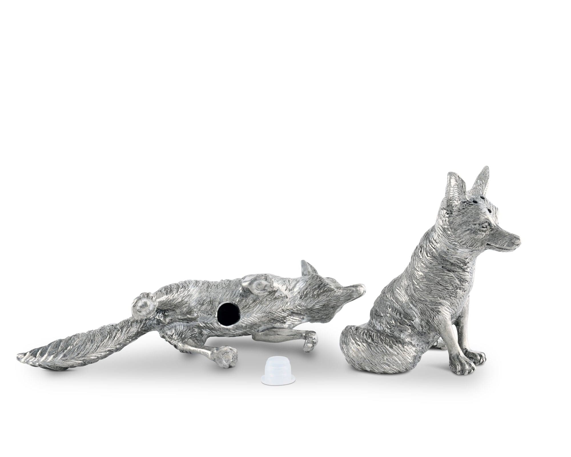 Pewter Foxes Salt &amp; Pepper Set