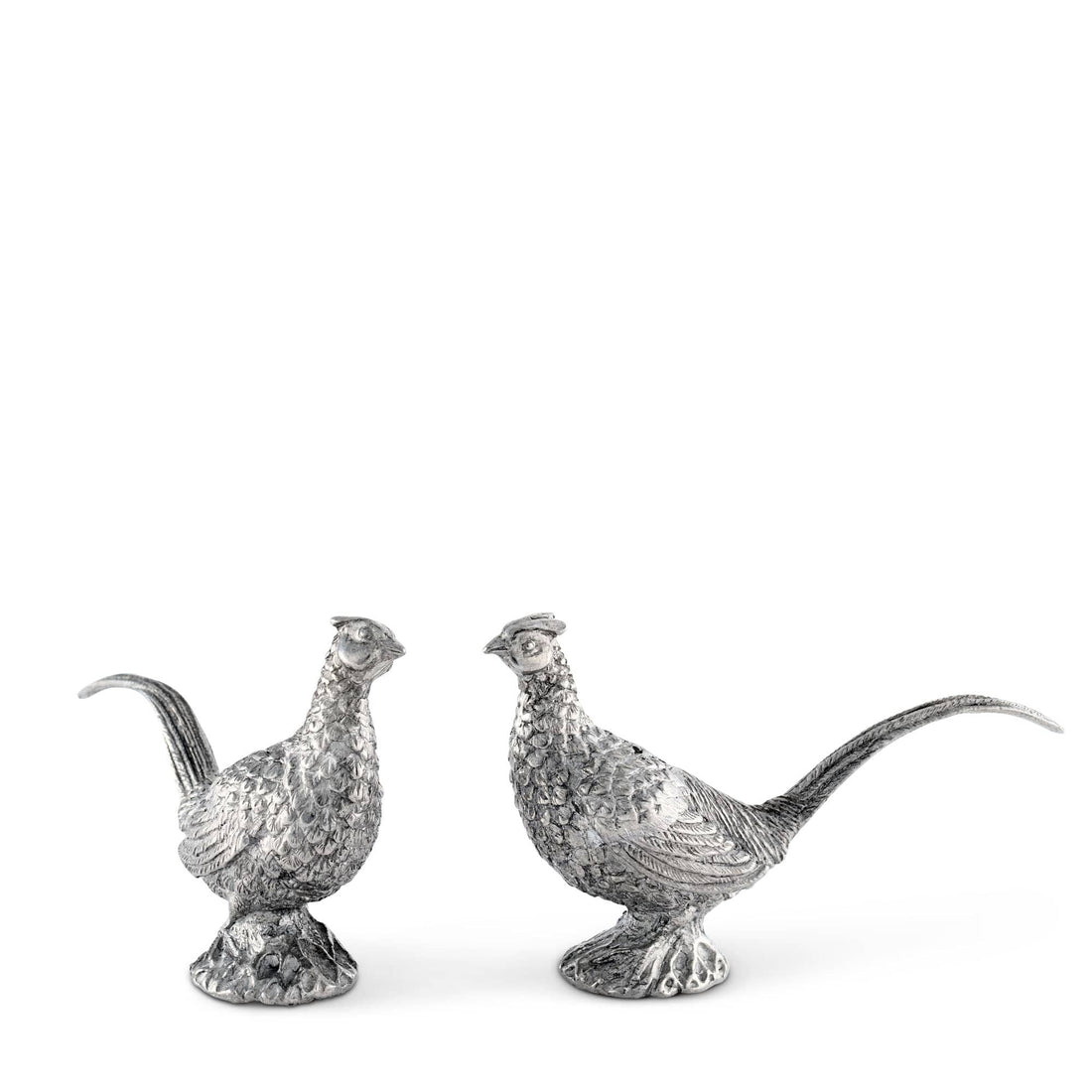 Pewter Pheasants Salt &amp; Pepper Set