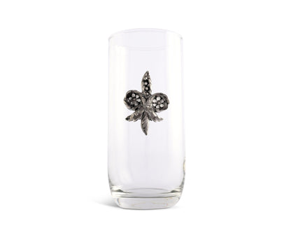 Fleur De Lis Ice Tea Glass