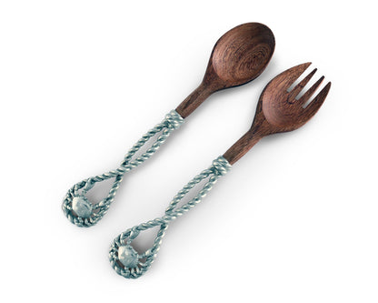 Crab &amp; Rope Salad Server Set