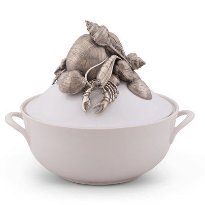 Marine Life Stoneware Soup Tureen