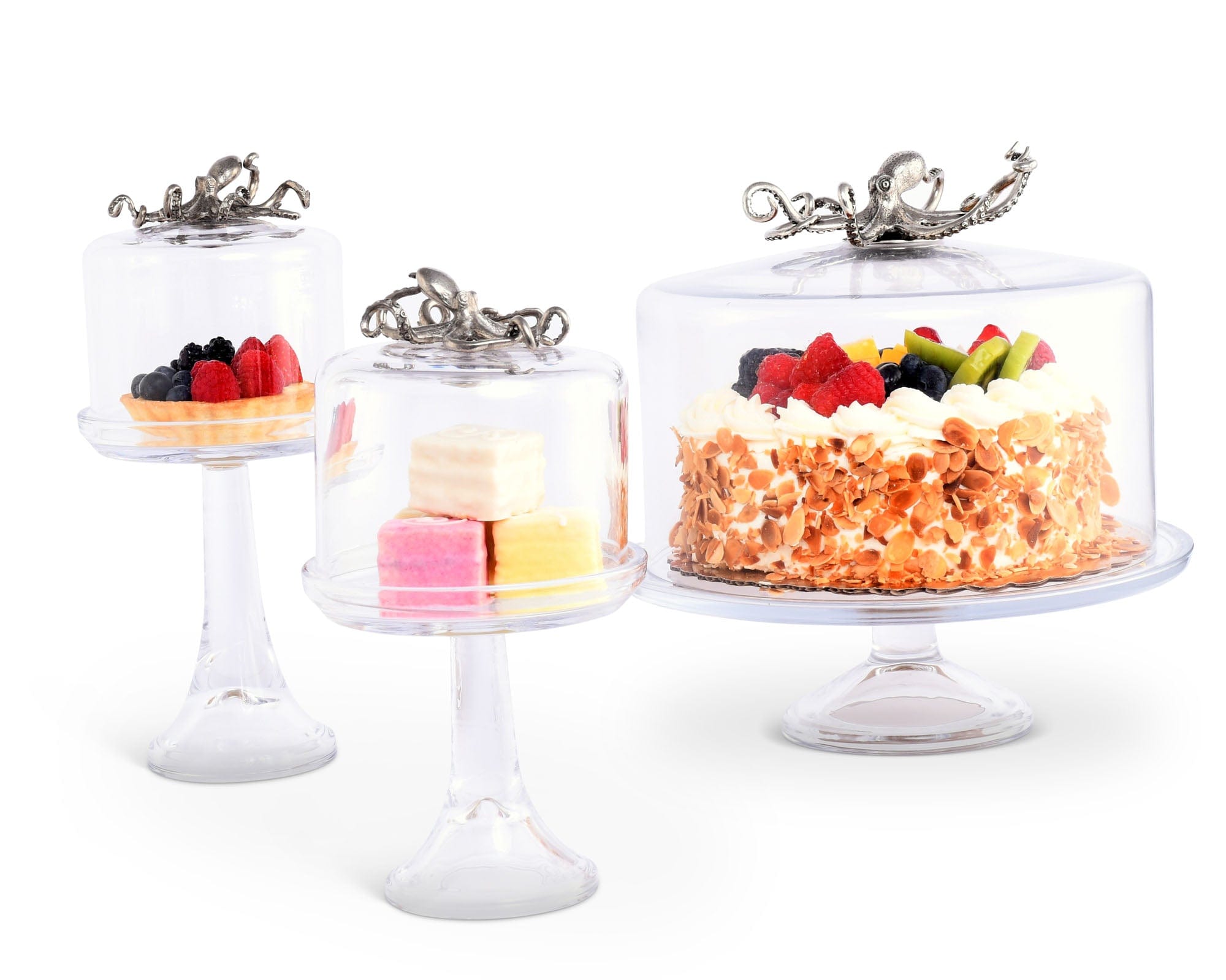 Octopus Glass Covered Cake / Dessert Stand