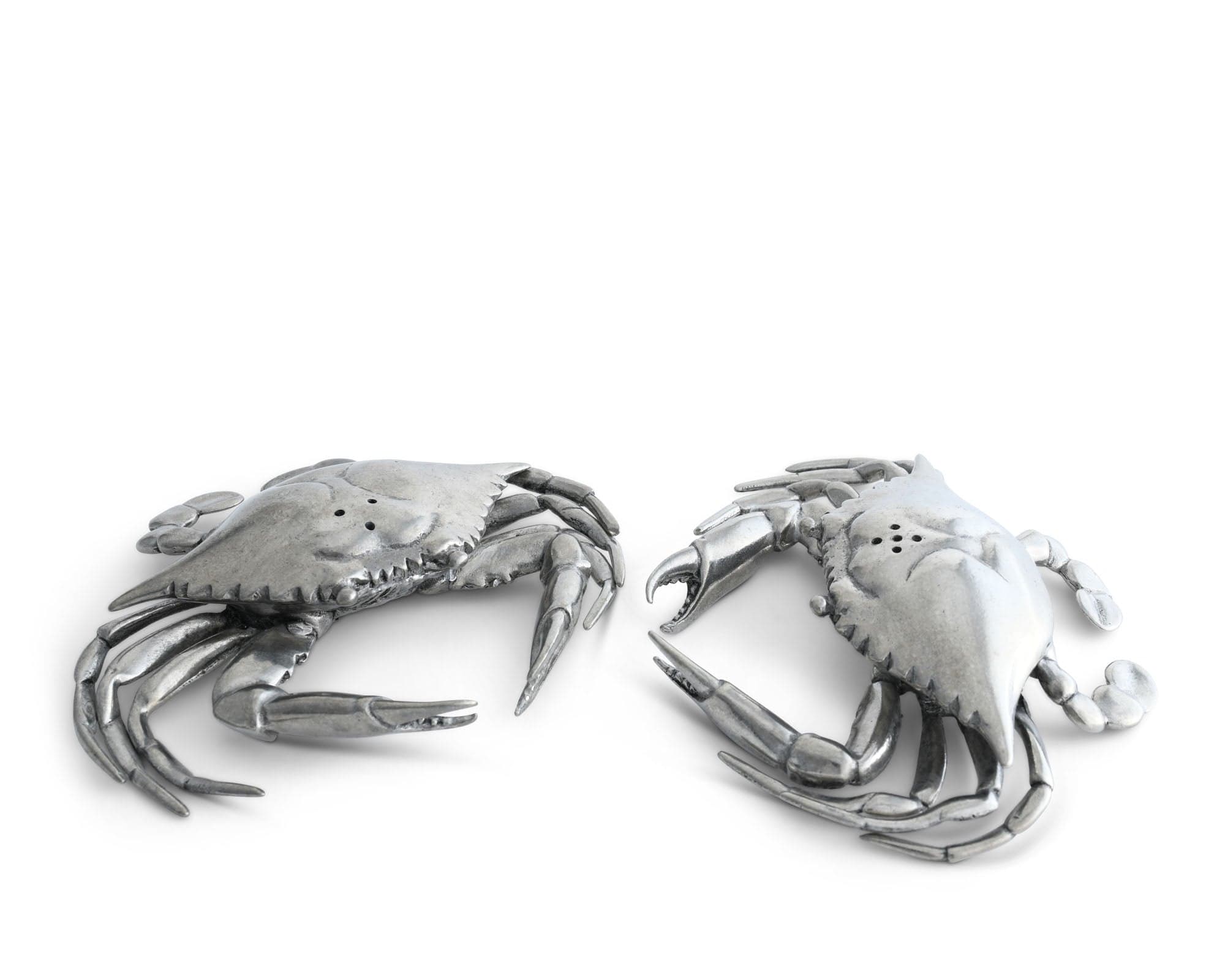 Pewter Blue Crabs Salt &amp; Pepper Set