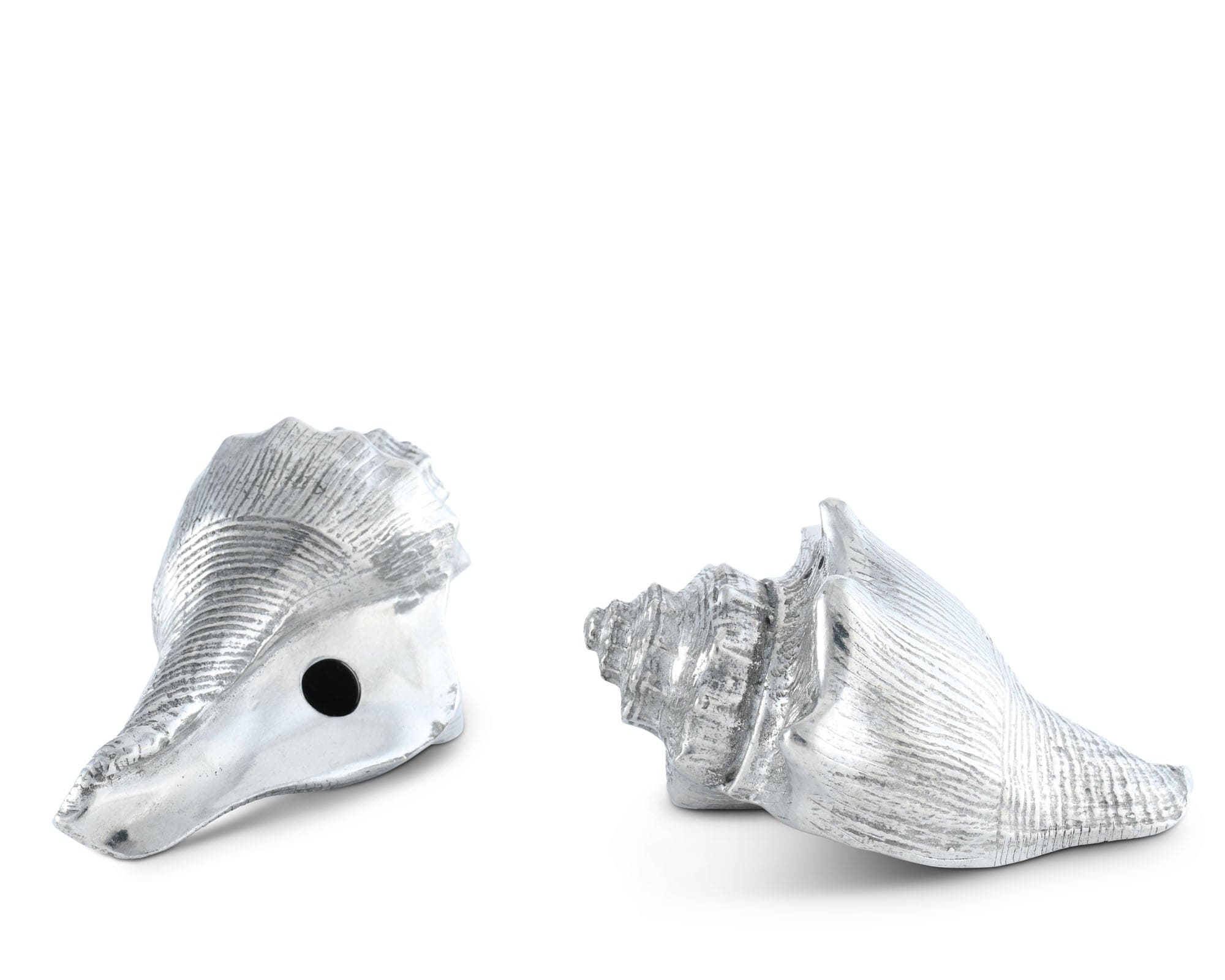 Pewter Conch Shells Salt &amp; Pepper Set