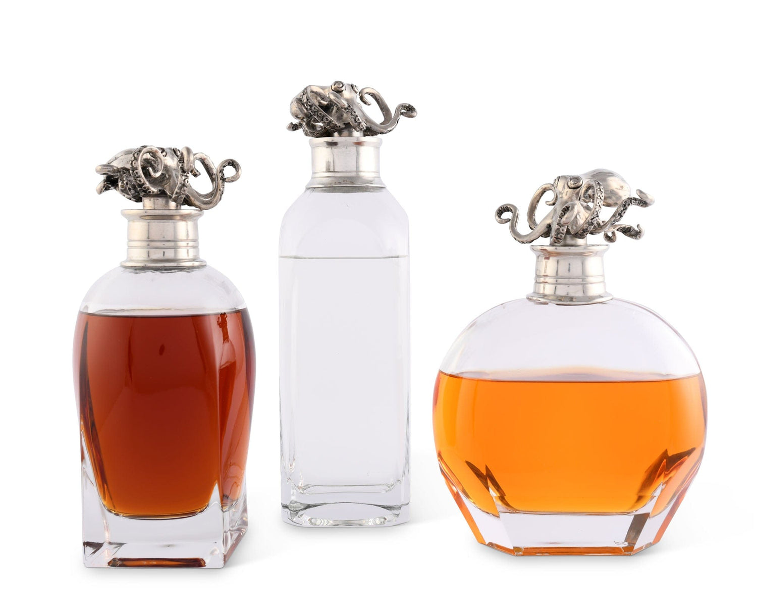 Pewter Octopus Liquor Decanter Top