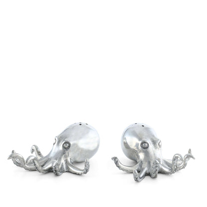 Pewter Octopus Salt &amp; Pepper Set