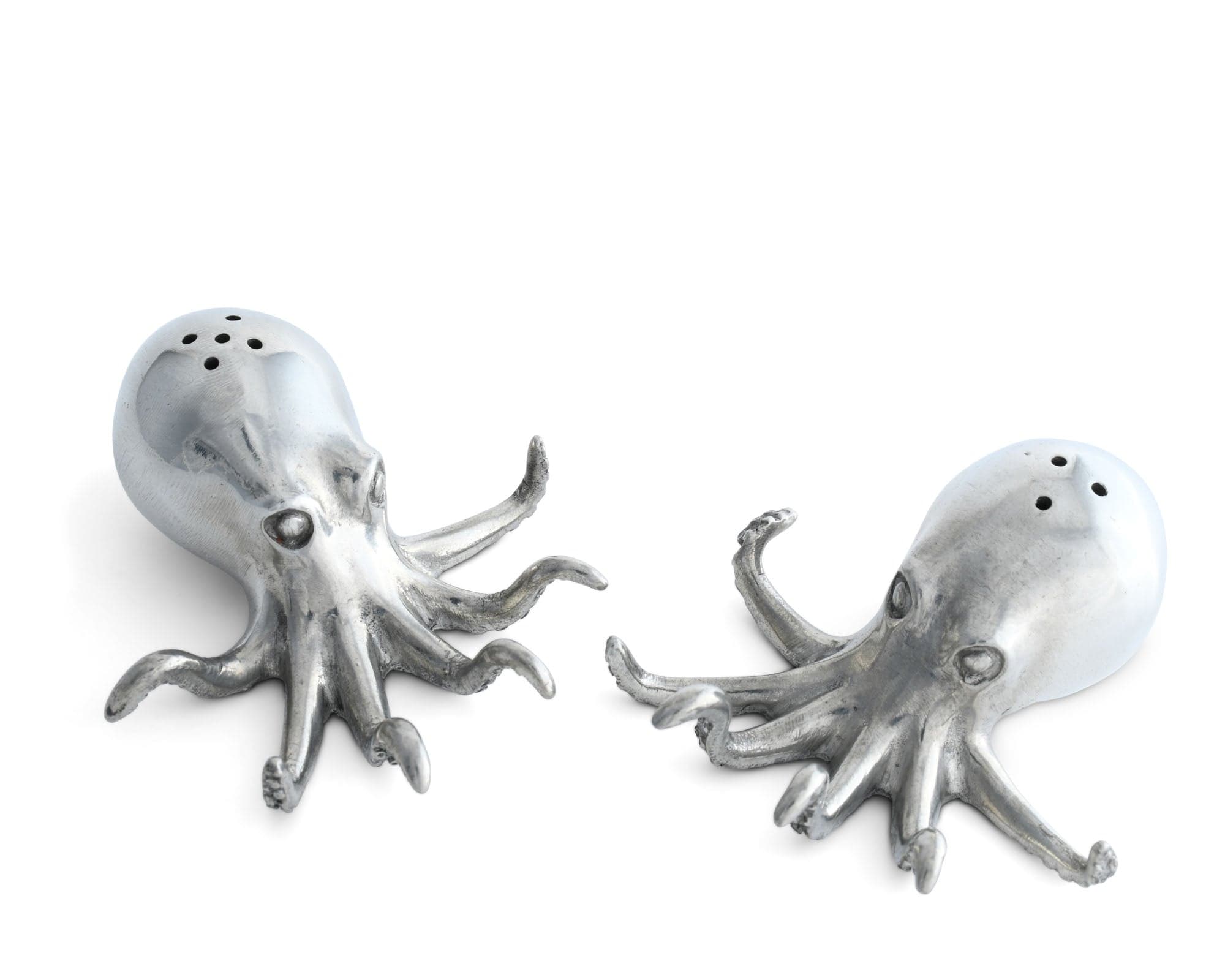 Pewter Octopus Salt &amp; Pepper Set