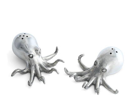 Pewter Octopus Salt &amp; Pepper Set