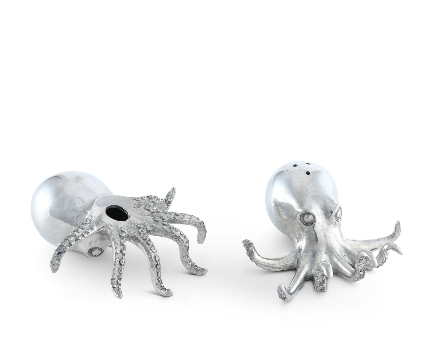 Pewter Octopus Salt &amp; Pepper Set