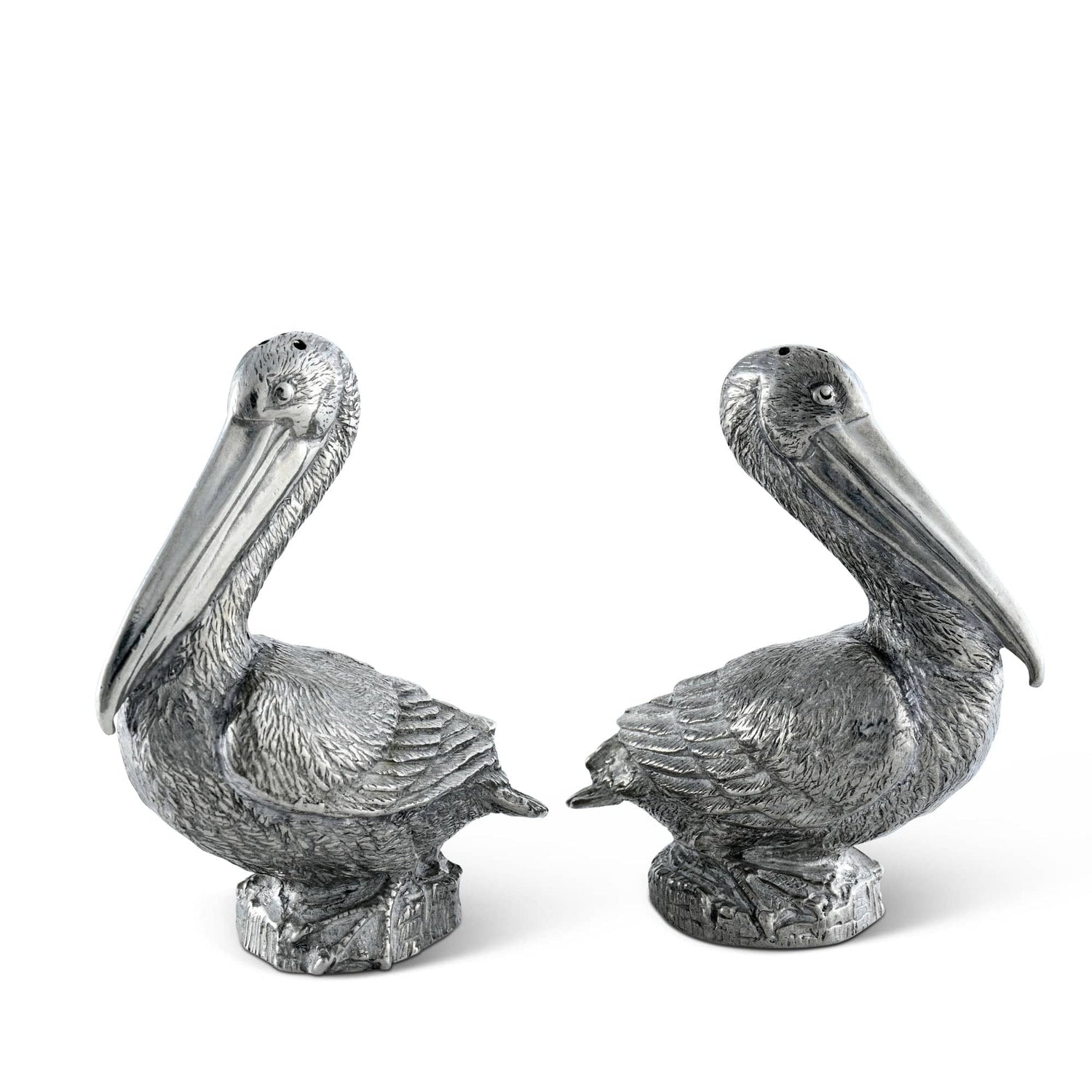 Pewter Pelicans Salt &amp; Pepper Set