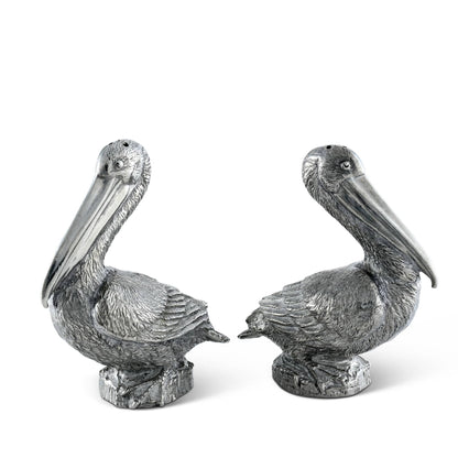 Pewter Pelicans Salt &amp; Pepper Set