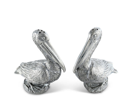 Pewter Pelicans Salt &amp; Pepper Set