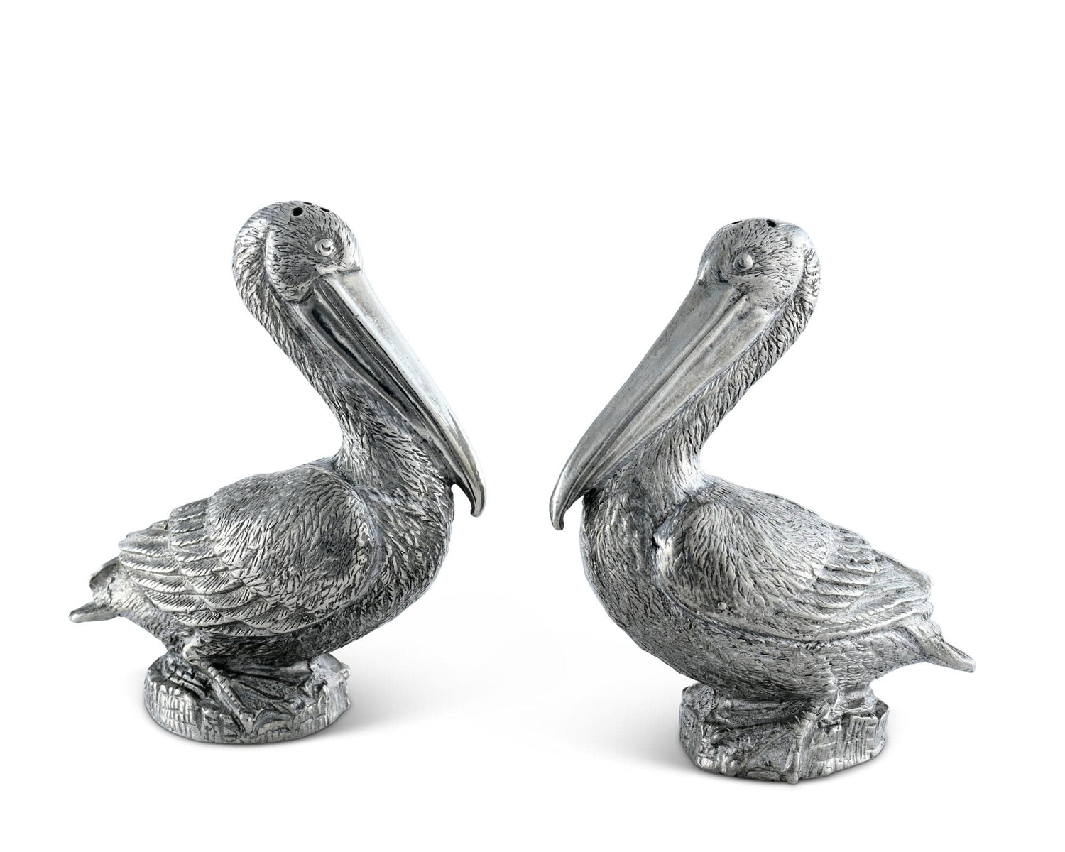 Pewter Pelicans Salt &amp; Pepper Set
