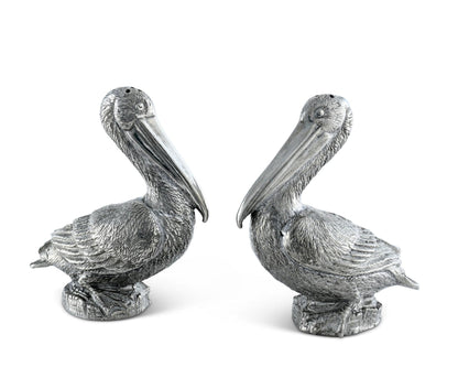 Pewter Pelicans Salt &amp; Pepper Set