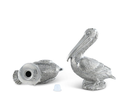 Pewter Pelicans Salt &amp; Pepper Set