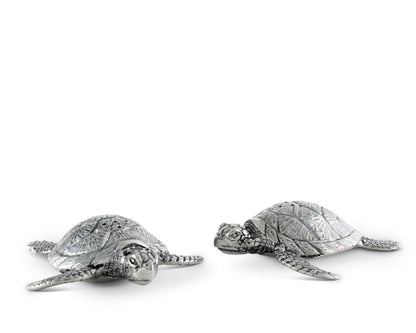 Pewter Sea Turtles Salt &amp; Pepper Set