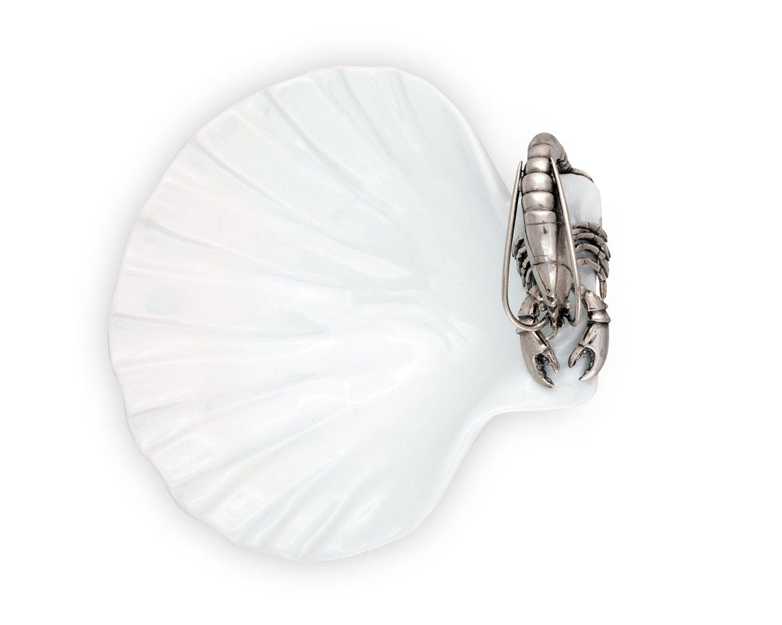 Shrimp Porcelain Shell Plate