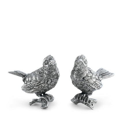 Pewter Song Birds Salt &amp; Pepper Set