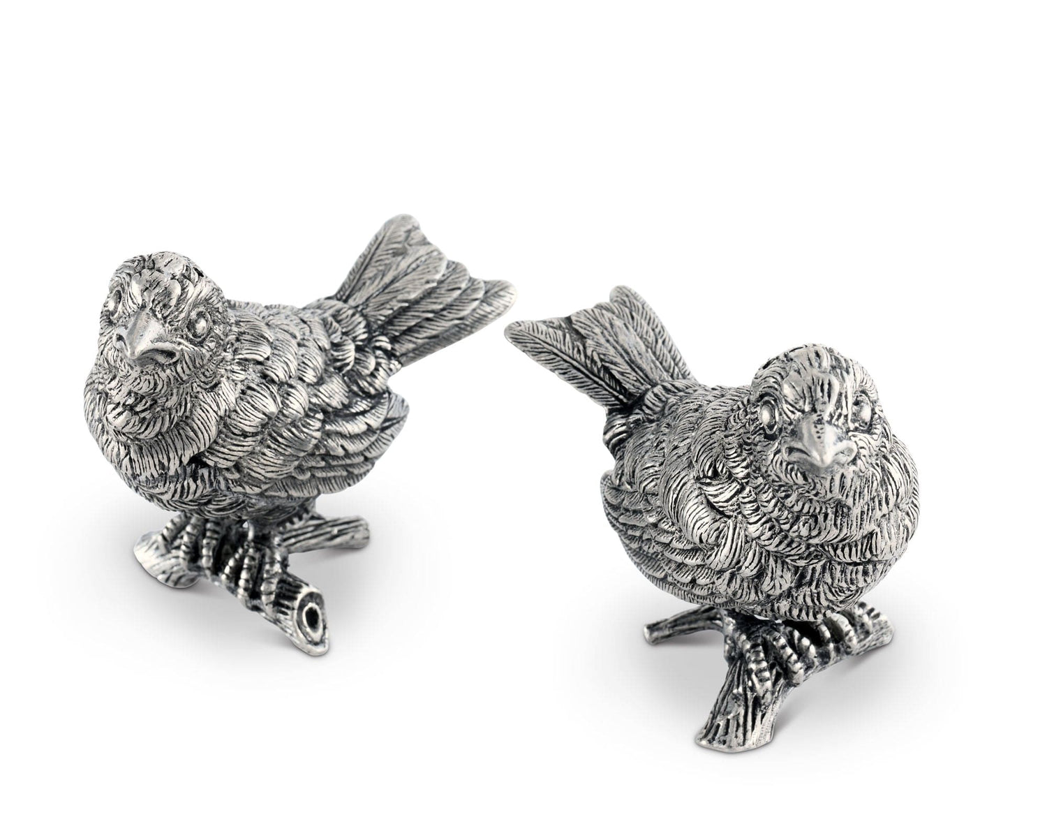 Pewter Song Birds Salt &amp; Pepper Set