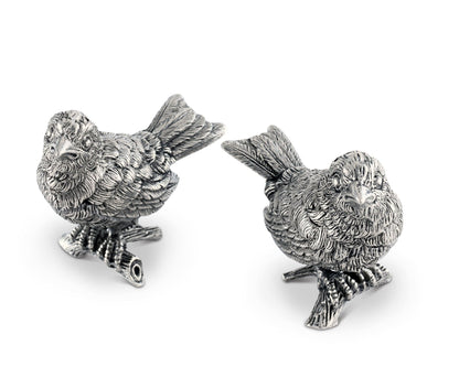 Pewter Song Birds Salt &amp; Pepper Set