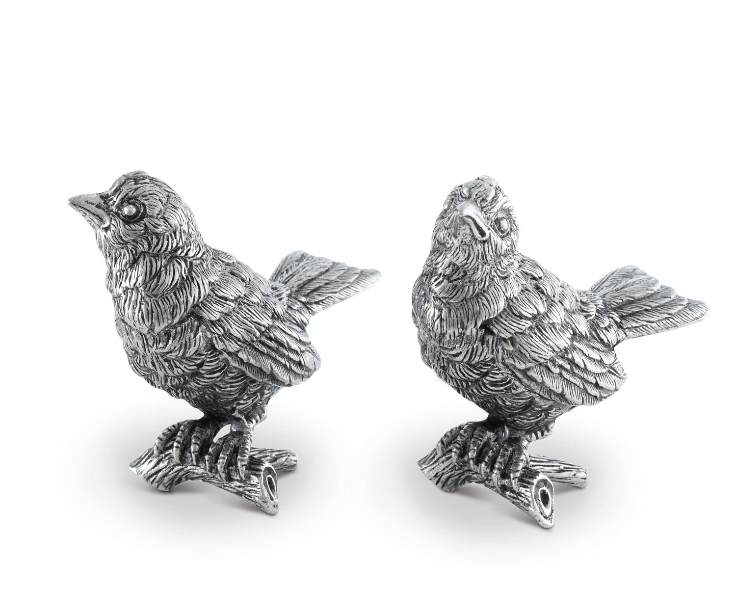 Pewter Song Birds Salt &amp; Pepper Set