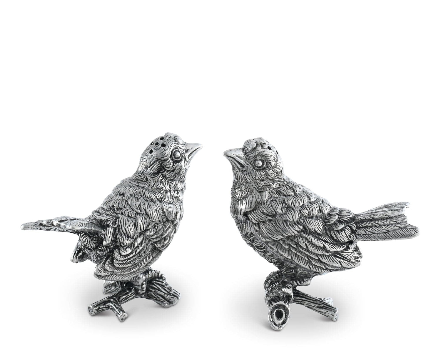 Pewter Song Birds Salt &amp; Pepper Set