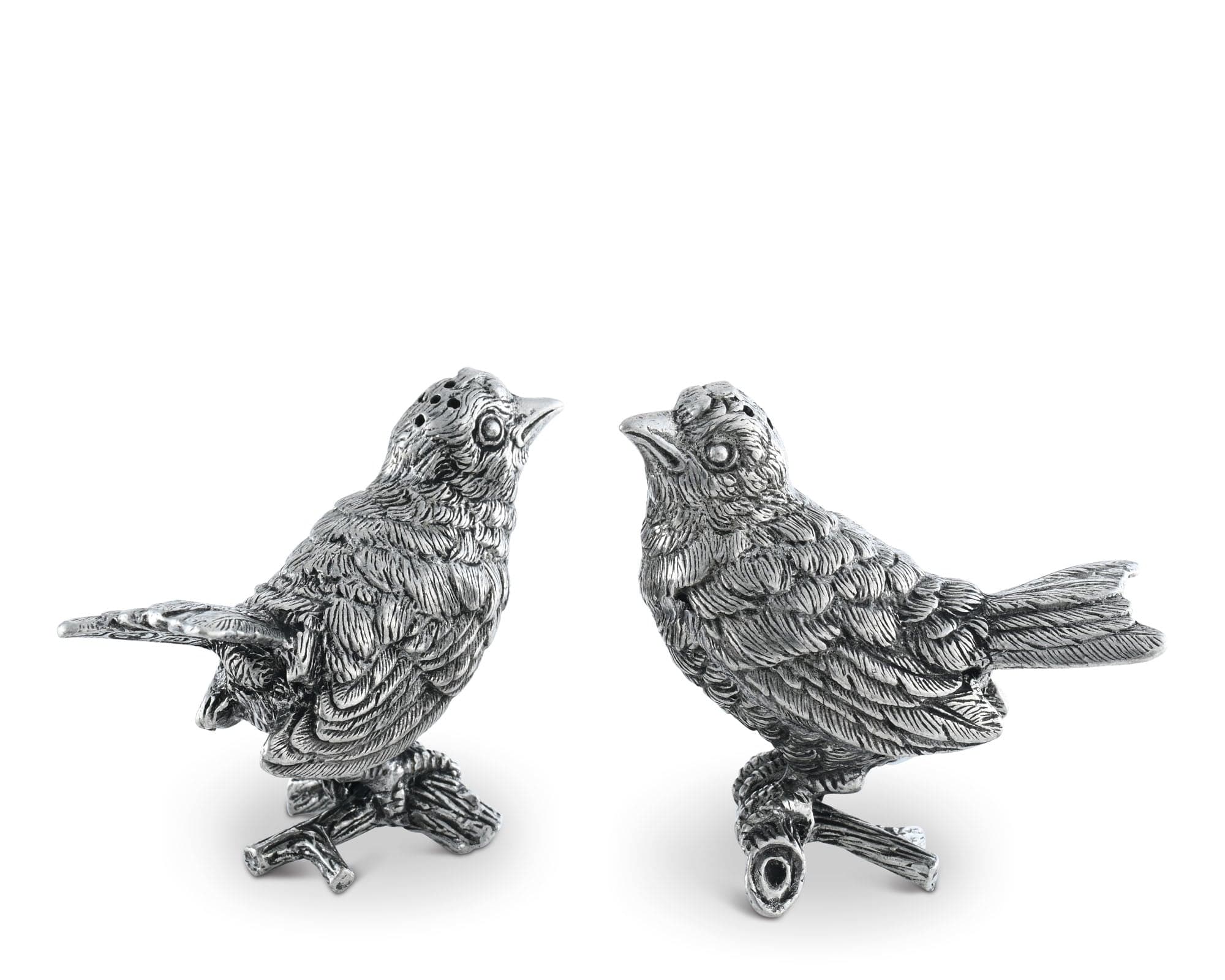 Pewter Song Birds Salt &amp; Pepper Set