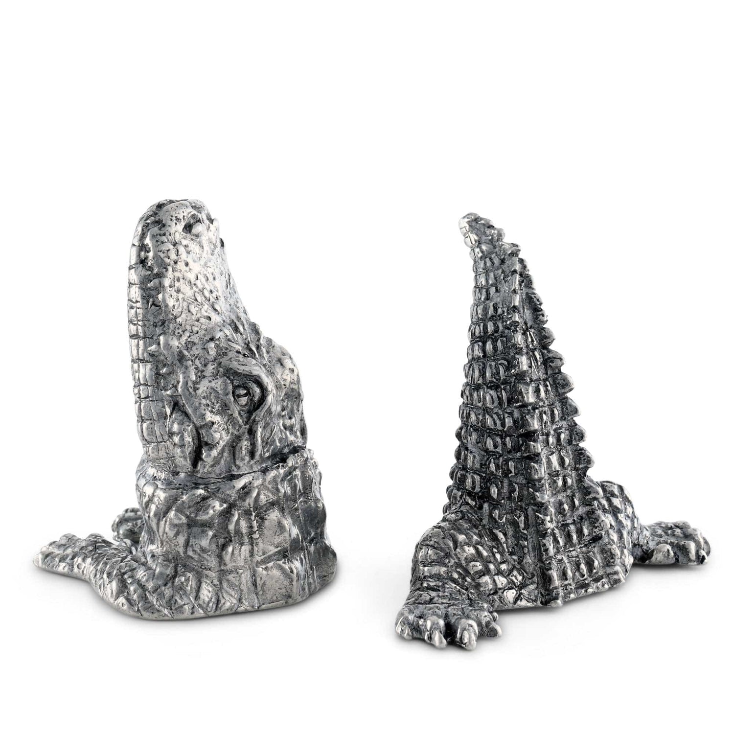 Pewter Alligator Salt &amp; Pepper Set