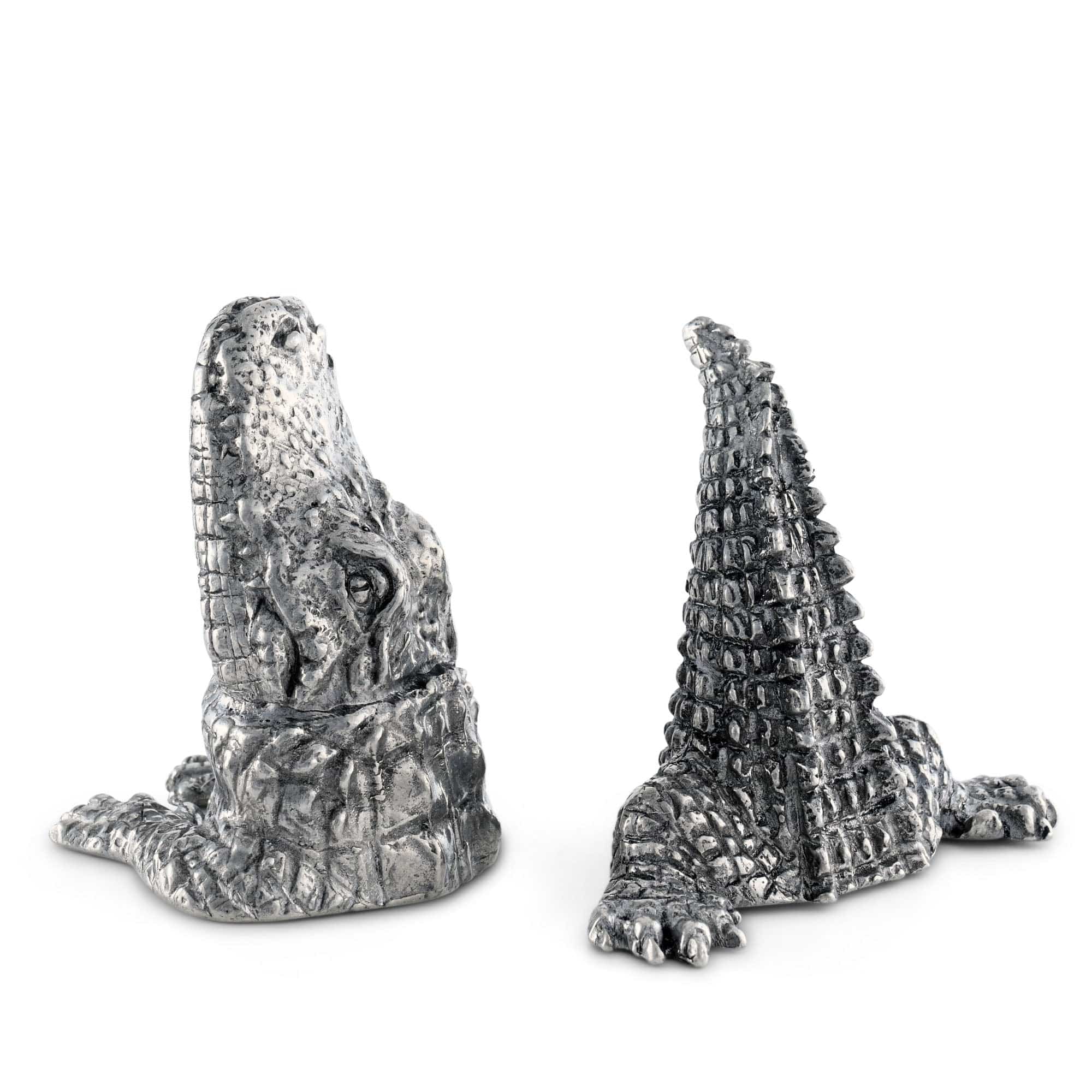 Pewter Alligator Salt &amp; Pepper Set
