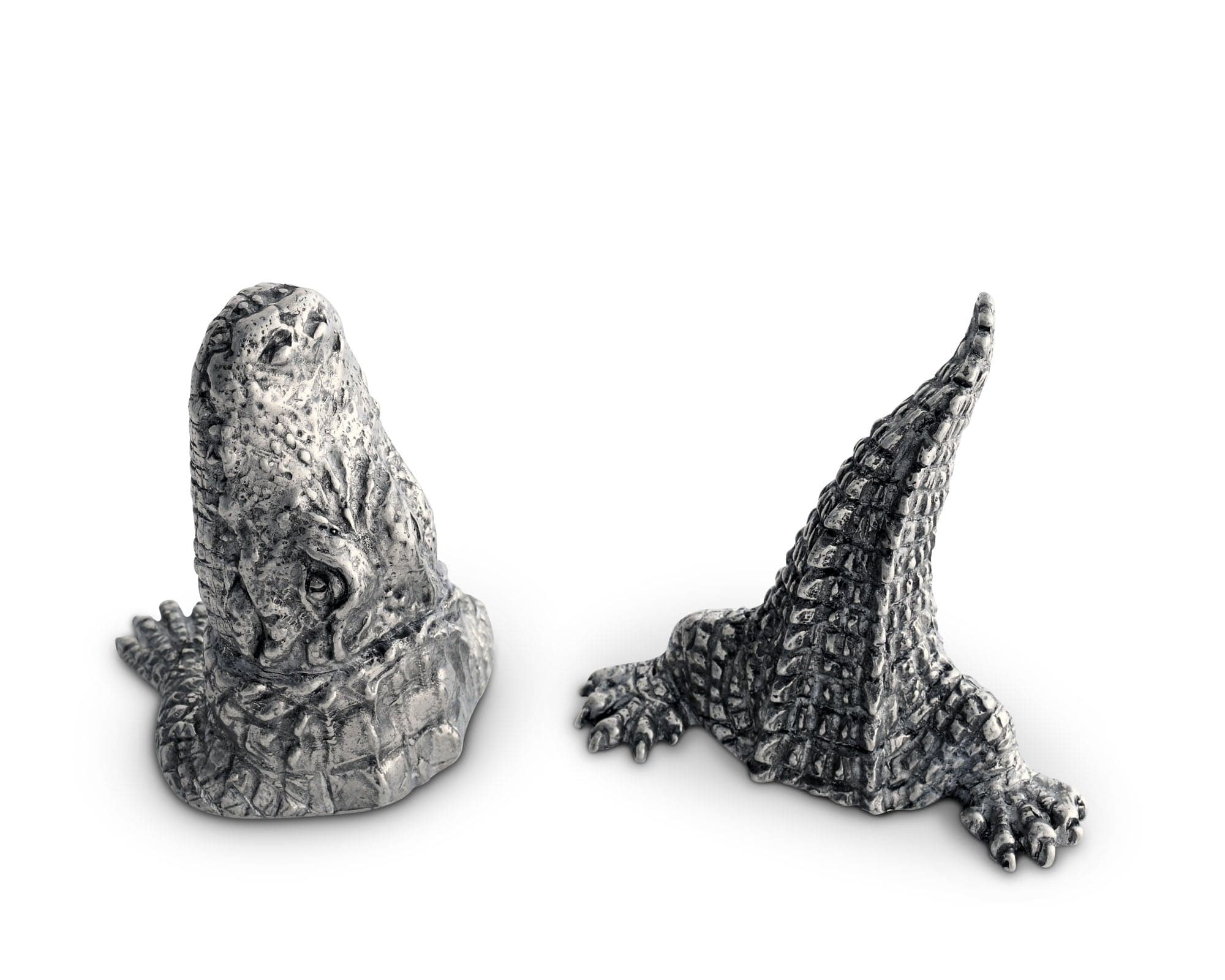 Pewter Alligator Salt &amp; Pepper Set