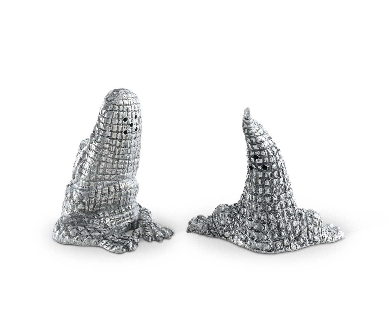 Pewter Alligator Salt &amp; Pepper Set