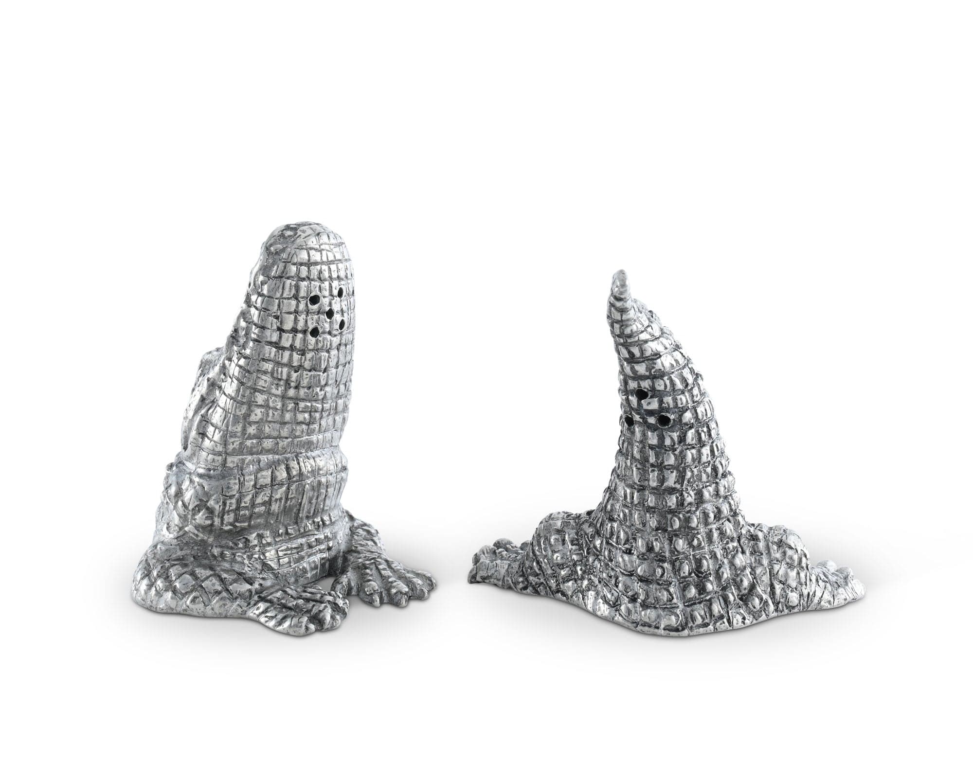 Pewter Alligator Salt &amp; Pepper Set